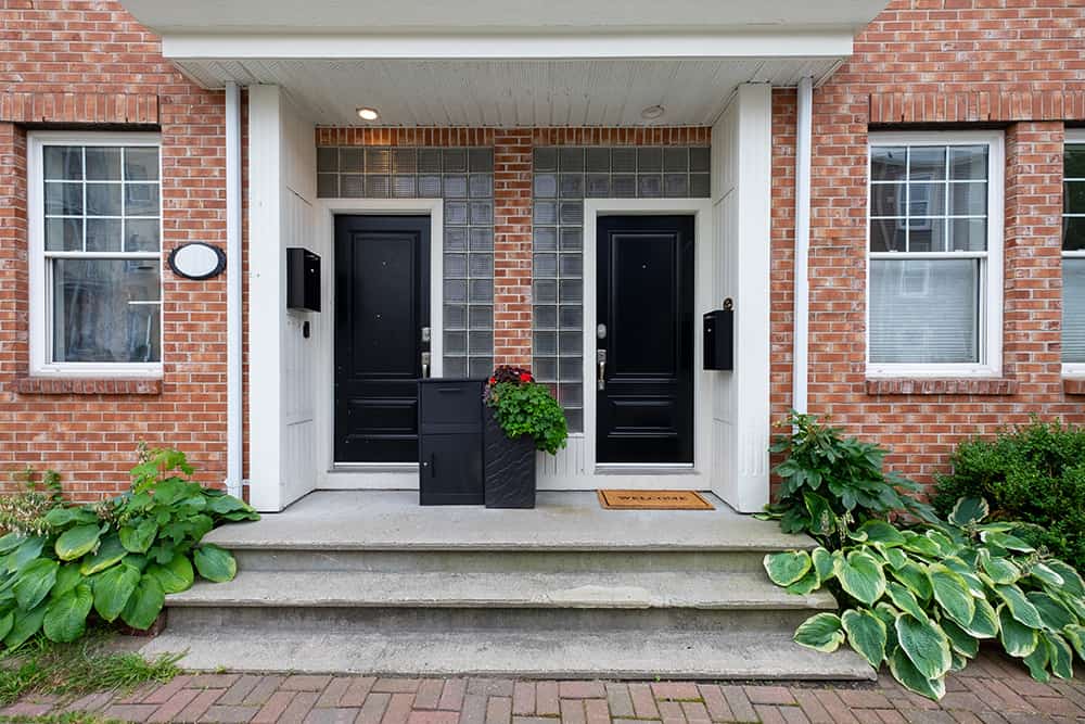 A duplex as a home and rental property.